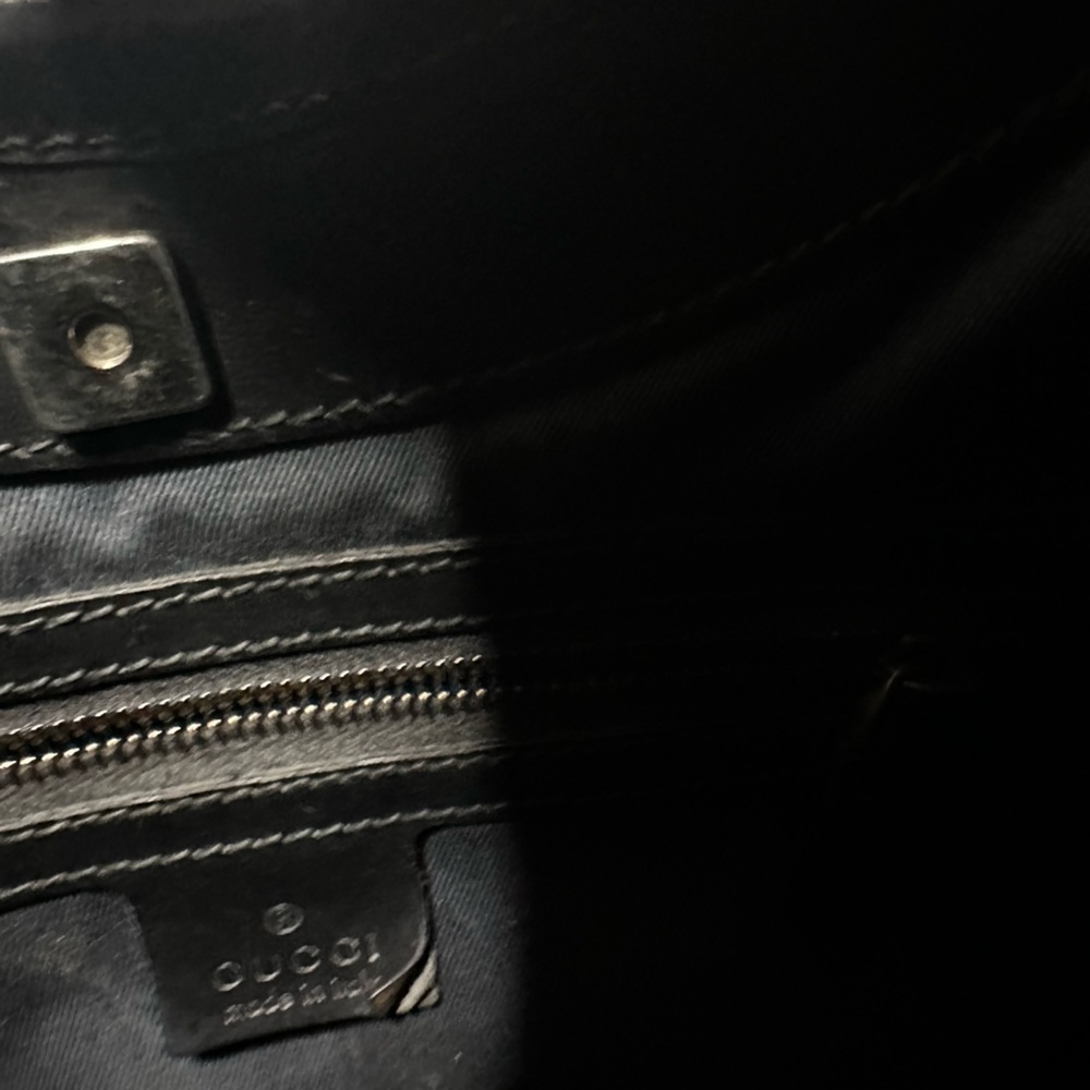 Authentic Gucci Black Patterned Hobo Bag - Picture 11 of 15